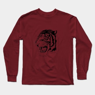 Sumatran Tiger - Black Long Sleeve T-Shirt